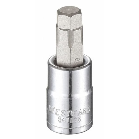 3/8 in Drive Hex Socket Bit Metric 9 mm Tip, 1 3/4 in L MPN:54TL76