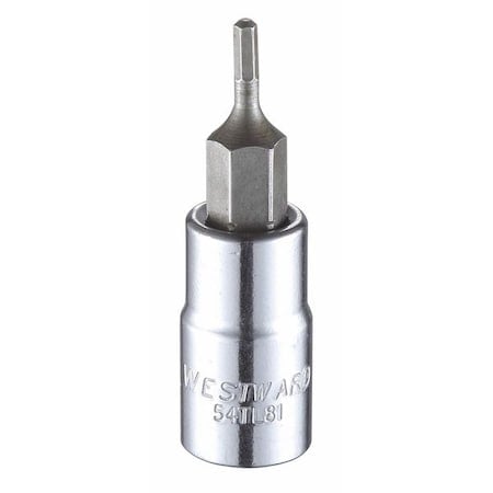 1/4 in Drive Hex Socket Bit SAE 5/64 in Tip, 1 1/2 in L MPN:54TL81
