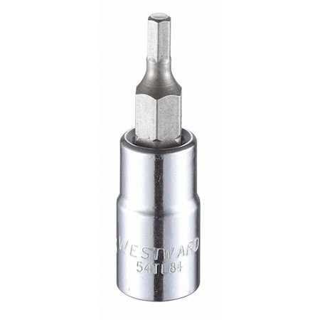 1/4 in Drive Hex Socket Bit SAE 1/8 in Tip, 1 1/2 in L MPN:54TL84