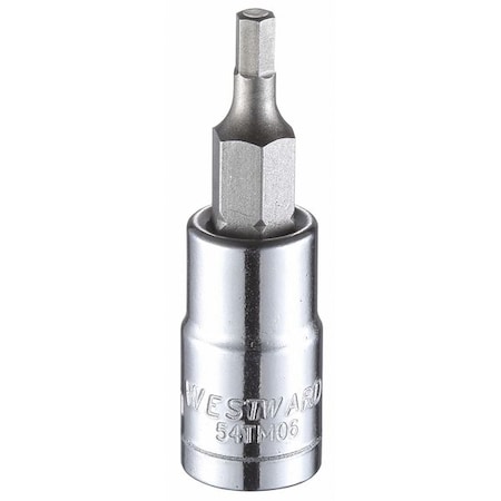 1/4 in Drive Hex Socket Bit Metric 3 mm Tip, 1 1/2 in L MPN:54TM06