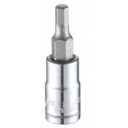 1/4 in Drive Hex Socket Bit Metric 4 mm Tip, 1 1/2 in L MPN:54TM08