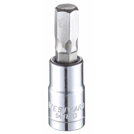 1/4 in Drive Hex Socket Bit Metric 7 mm Tip, 1 1/2 in L MPN:54TM13