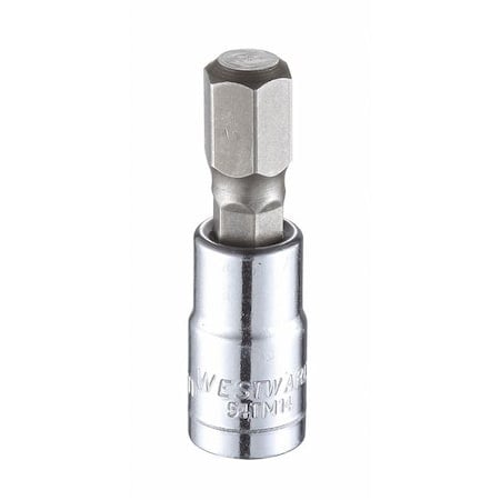 1/4 in Drive Hex Socket Bit Metric 8 mm Tip, 1 1/2 in L MPN:54TM14