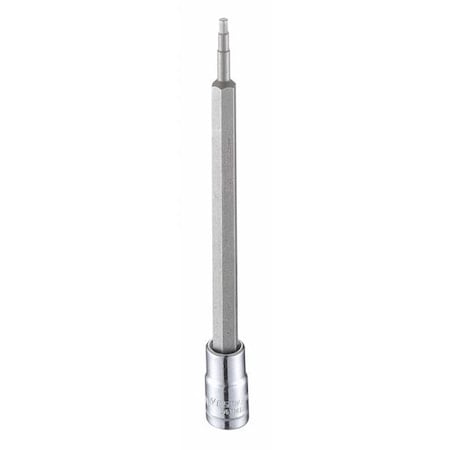 1/4 in Drive Hex Socket Bit Metric 2.5 mm Tip, 4 3/4 in L MPN:54TM17