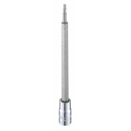 1/4 in Drive Hex Socket Bit Metric 3 mm Tip, 4 3/4 in L MPN:54TM18