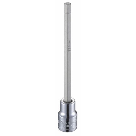 3/8 in Drive Hex Socket Bit Metric 6 mm Tip, 4 13/16 in L MPN:54TM37