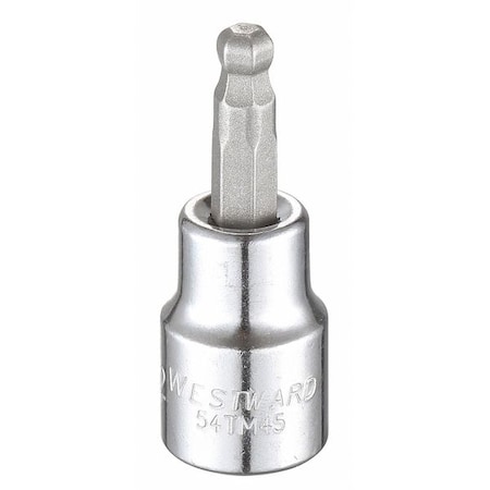 3/8 in Drive Ball Hex Socket Bit SAE 7/32 in Tip, 1 7/8 in L MPN:54TM45