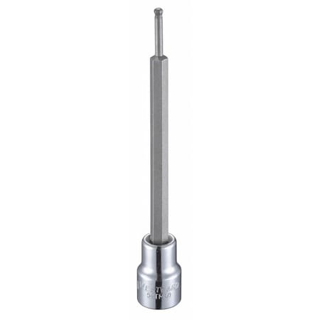 3/8 in Drive Ball Hex Socket Bit SAE 1/8 in Tip, 4 3/4 in L MPN:54TM50
