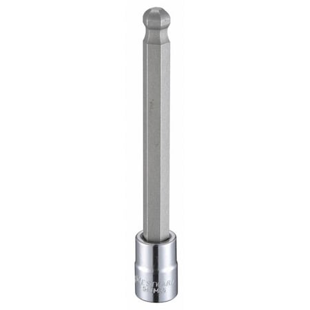 3/8 in Drive Ball Hex Socket Bit SAE 3/8 in Tip, 4 3/4 in L MPN:54TM56