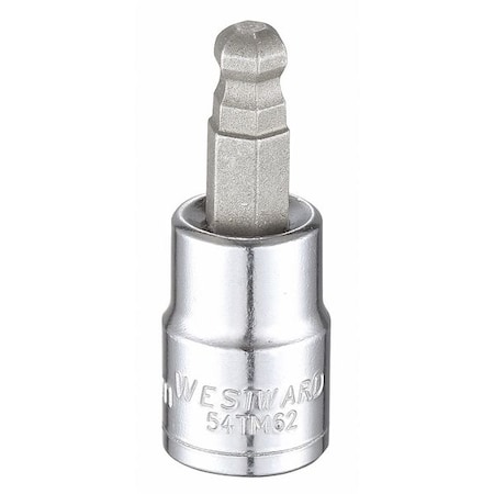 3/8 in Drive Ball Hex Socket Bit Metric 7 mm Tip, 1 13/16 in L MPN:54TM62