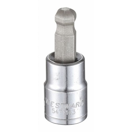 3/8 in Drive Ball Hex Socket Bit Metric 8 mm Tip, 1 13/16 in L MPN:54TM63