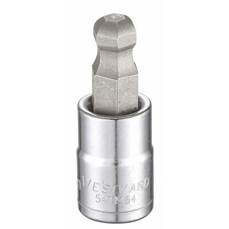 3/8 in Drive Ball Hex Socket Bit Metric 9 mm Tip, 1 13/16 in L MPN:54TM64