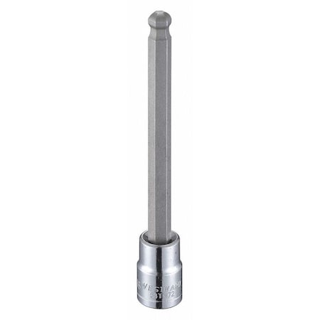3/8 in Drive Ball Hex Socket Bit Metric 8 mm Tip, 4 3/4 in L MPN:54TM72