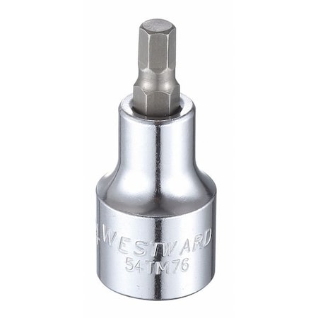1/2 in Drive Hex Socket Bit SAE 1/4 in Tip, 2 1/4 in L MPN:54TM76