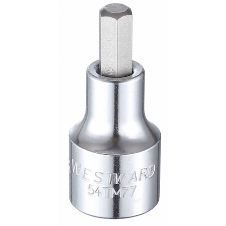 1/2 in Drive Hex Socket Bit SAE 5/16 in Tip, 2 1/4 in L MPN:54TM77