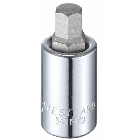 1/2 in Drive Hex Socket Bit SAE 7/16 in Tip, 2 1/4 in L MPN:54TM79