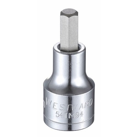 1/2 in Drive Hex Socket Bit Metric 8 mm Tip, 2 1/4 in L MPN:54TM94