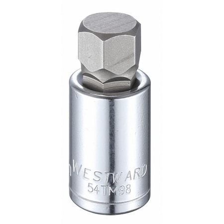 1/2 in Drive Hex Socket Bit Metric 17 mm Tip, 2 1/4 in L MPN:54TM98