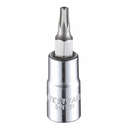 1/4 in Drive Tamper Resistant Torx® Socket Bit SAE T20 Tip, 1 1/2 in L MPN:54TN21