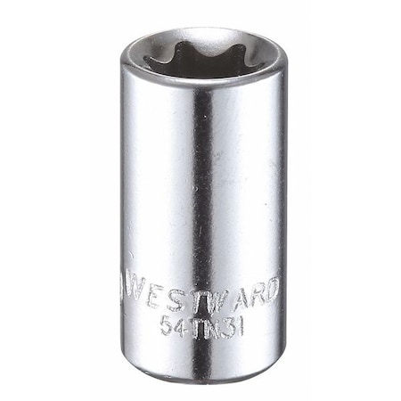 1/4 in Drive Torx® Socket SAE E-10 Tip, 1 7/32 in L MPN:54TN31