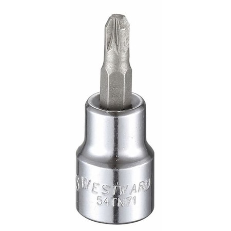 3/8 in Drive Pozidriv® Socket Bit SAE No. 3 Tip, 1 13/16 in L MPN:54TN71
