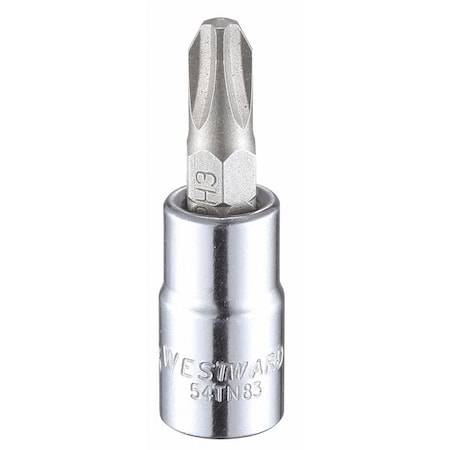 1/4 in Drive Phillips Socket Bit SAE No. 3 Tip, 1 1/2 in L MPN:54TN83