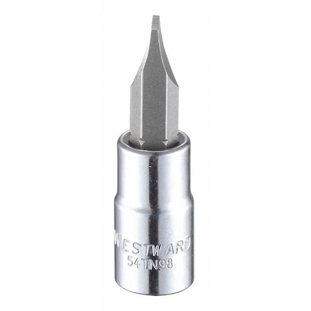 1/4 in Drive Slotted Socket Bit SAE 1/4 in Tip, 1 1/2 in L MPN:54TN98