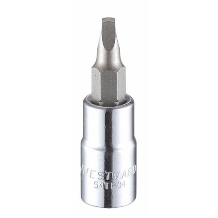 1/4 in Drive Square Socket Bit SAE R2 Tip, 1 13/16 in L MPN:54TP04