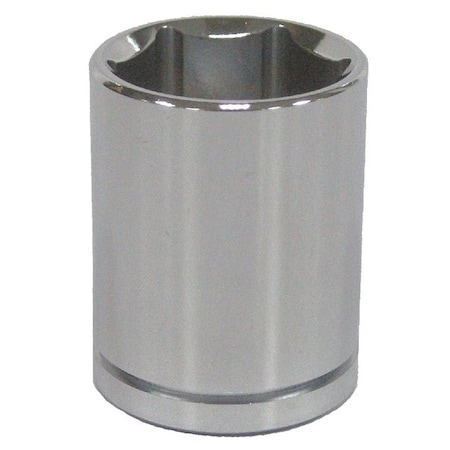 WESTWARD 1/2 in Drive, 19mm Metric, Socket, 6 Points, Steel, Chrome, 19 mm MPN:5MT42