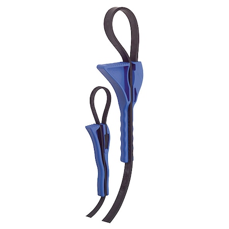 Strap Wrench Set, 2 Pc, 4and 12 In Dia Cap MPN:5PV89