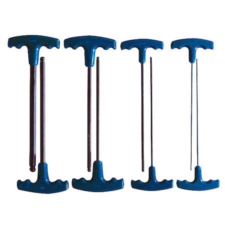 8 Piece Metric T-Shape Hex Key Set, 5YUU1 MPN:5YUU1