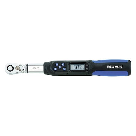 Elect Torque Wrench, Mini, 1/4 In, Fixed MPN:6PAE8