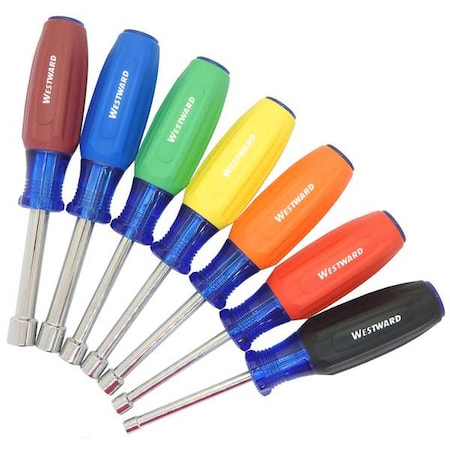Solid Shank Nut Driver Sets, MM, 7PC MPN:785EH8