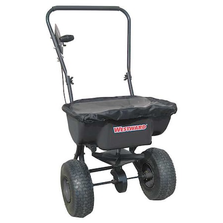 30 lbs Cap Broadcast Spreader For Fertilizer & Grass Seed, 12 ft Spread, Loop Handle MPN:10F633