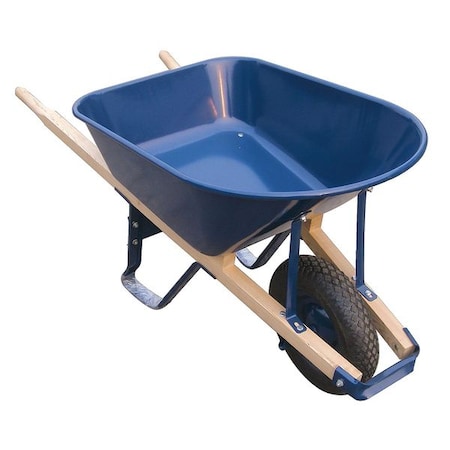 Wheelbarrow, Steel, 6 Cu. Ft., Pneumatic MPN:10G166