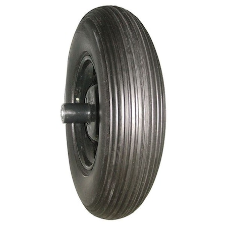 Wheelbarrow Tire, Ribbed, 16 In. Dia. MPN:10G169