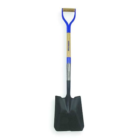 Square Point Shovel, 14 ga Not Applicable Blade, Steel Blade, Standard Step, 30 in L Natural MPN:1WG34