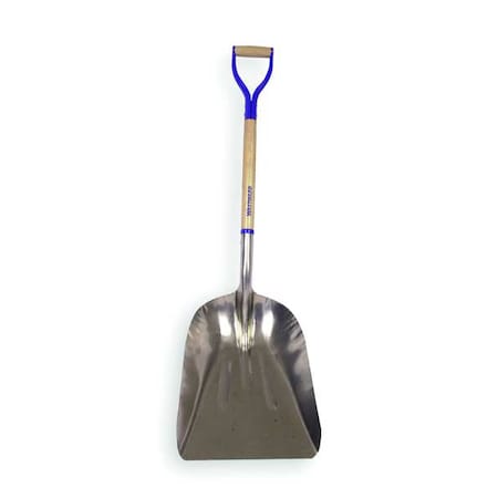 No. 12 14 ga Grain Scoop, Aluminum Blade, 29-1/2 in L Natural Wood Handle MPN:1WG35