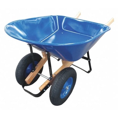 Wheelbarrow, Steel, 8 cu. ft., 2 Pneumatic MPN:20KP46