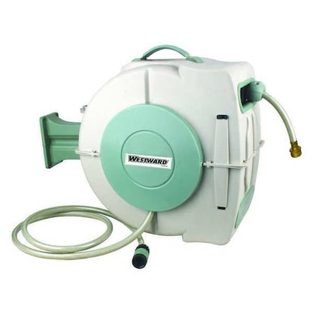 Spring Return Hose Reel, Wall, 1/2