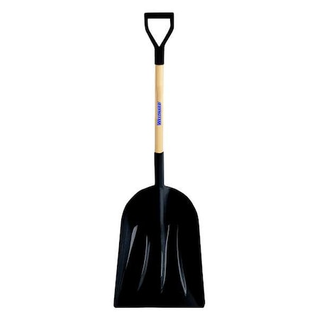 No. 12 Scoop Shovel, Plastic Blade, 30 in L Black Wood Handle MPN:45GV20