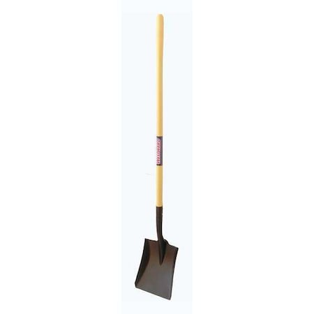 Square Point Shovel, 16 ga Not Applicable Blade, Steel Blade, Standard Step, 47 in L Yellow MPN:46MP81