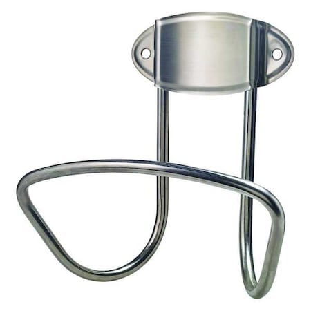 Garden Hose Hanger, SS, 11 in W, Silver MPN:48PG05