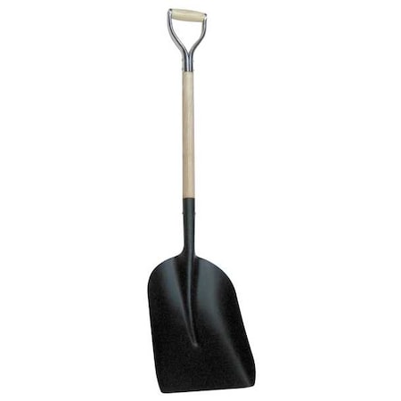 No. 2 16 ga Scoop Shovel, Steel Blade, 27 in L, Natural Wood Handle MPN:4LVR7