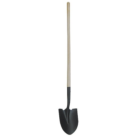 Round Point Shovel, 14 ga Not Applicable Blade, Steel Blade, Standard Step, 48 in L Natural MPN:4LVT2
