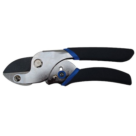 Pruner, Anvil Blade, 5/8 in Cut Cap, Steel 2 in L Blade, Steel Handle, PVC Grip, 7-3/4 in Tool L MPN:5TFN3