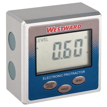 Digital Protractor, Accuracy +/-0.20 deg. MPN:2YNK6