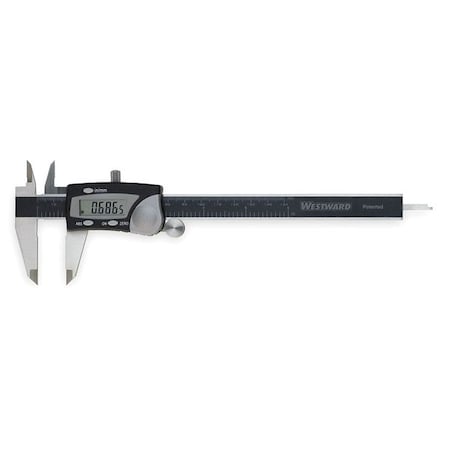 Digital Caliper, 0-6 In, 1.56 In Deep Jaw MPN:2ZA59