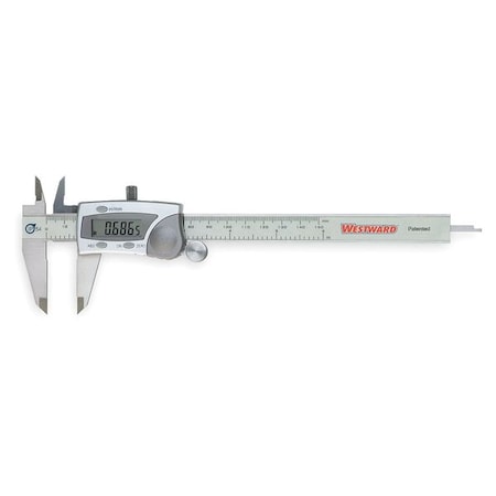 Digital Caliper, 0-6 In, Oil Resistant MPN:2ZA60