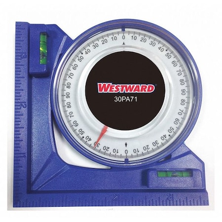 Angle Finder, 90 deg., 3-1/2 in., Blue MPN:30PA71
